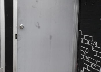 Commercial metal door